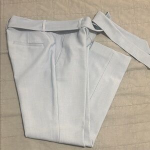 Loft Marisa Trouser in Light Blue with Tie Belt